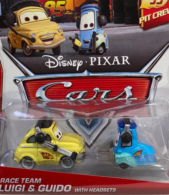 Disney Pixar Cars "Race Team Luigi & Guido With Headsets", Ship World Wide