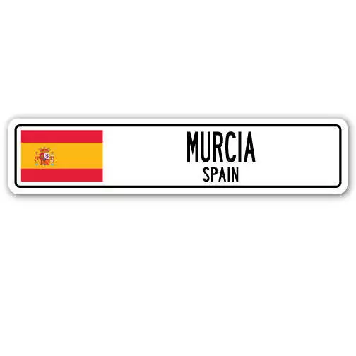 MURCIA SPAIN Street Sign Spaniard flag city country road wall gift