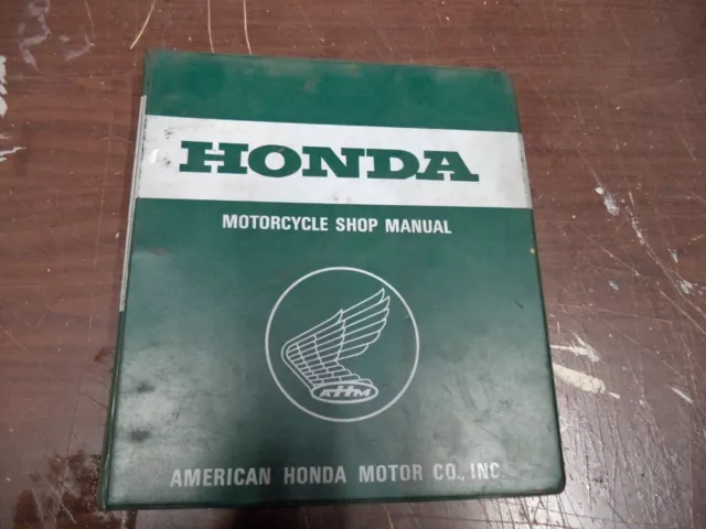 Honda motorcycle OEM used shop manual GL 1000 1975-1979