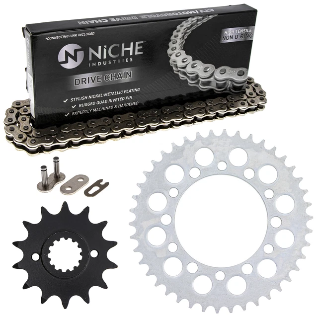 Pignone Catena Set per Kawasaki Ninja 250 14/42 Dente 520 Retro Anteriore Combo