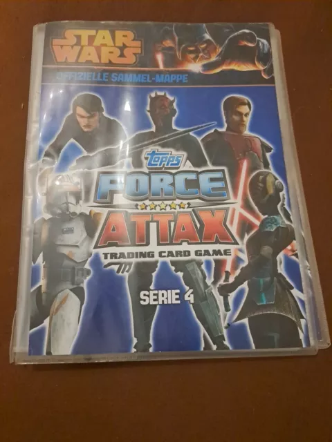 Star Wars "force attax Serie 4" Offiziele Sammelmappe (fast voll)