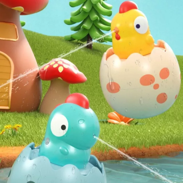 Cartoon Animal Water Blaster Dinosaur Baby Toys Bathtub Cute Chicken Water Toy