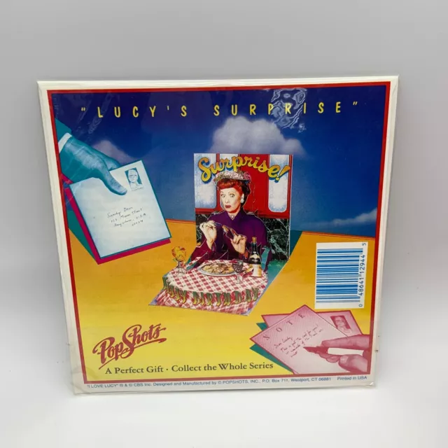Vintage I Love Lucy Pop Shots Lucy's Surprise 3D Pop-Up Card PS-294 NEW!