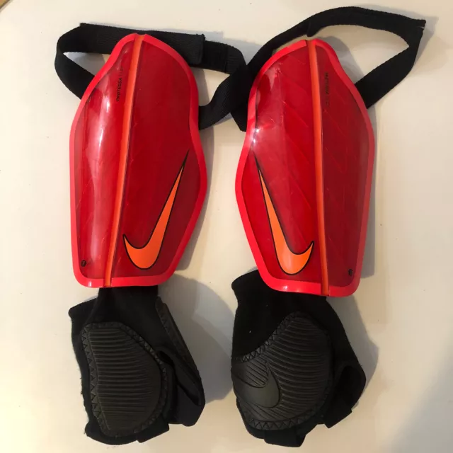 Nike Red Mens Football Shin Pads Protegga Flex  Size XL