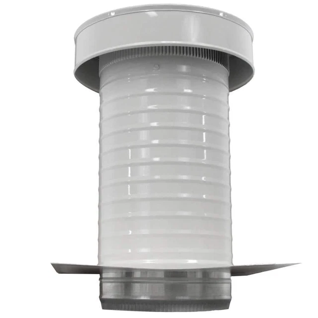 Active Ventilation Static Roof Vent 8", Exhaust Aluminum Corrosion Resistant