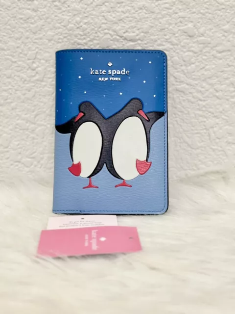 Kate Spade Arctic Friends Penguin Passport Holder K4769