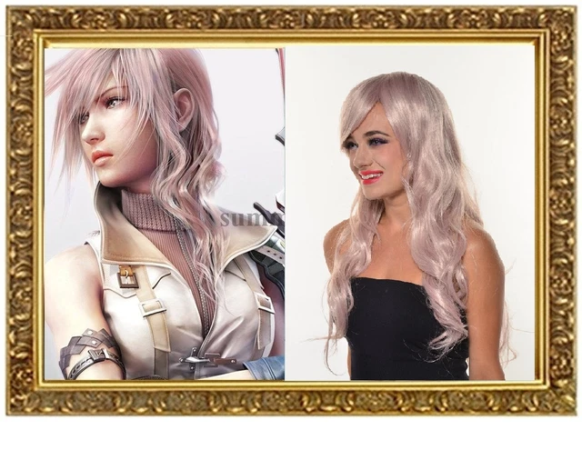 Lightning Light Pink Cosplay Wig Final Fantasy 150200