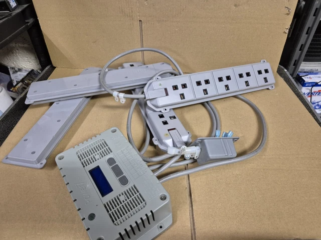 MONARCH POWER 7 Timer EF8070 + 4 x 8 gang Sockets Attached Untested £52 ...