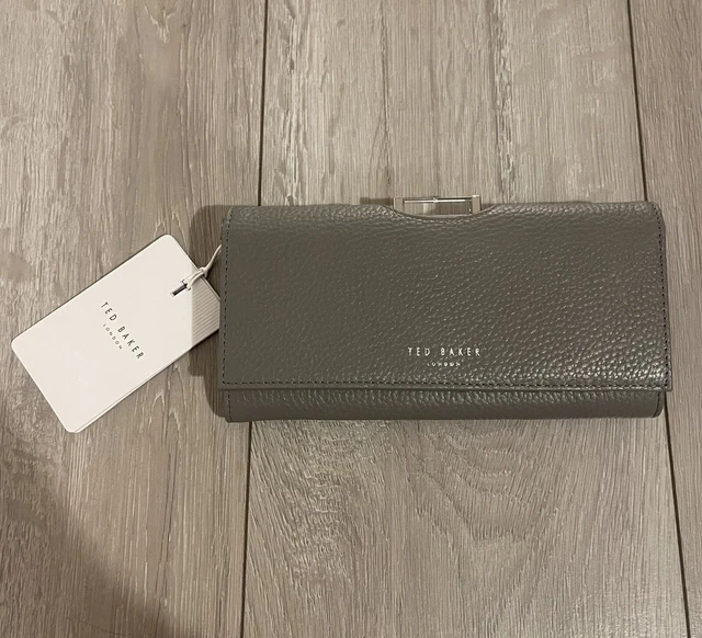 BNWT GENUINE TED Baker Grey Leather Alyysaa Teardrop Bobble