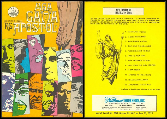 PHILIPPINE BIBLE ILLUSTRATED Komiks MGA GAWA NG APOSTOL Comics EUR 22