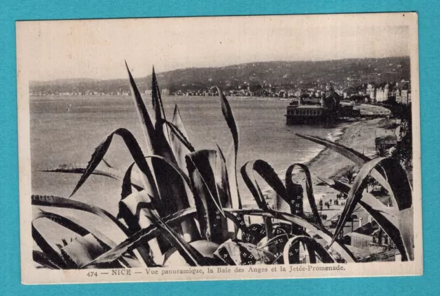 La / CPA - Carte Postale : Nice - La Baie des Ange et la Jetée - Promenade