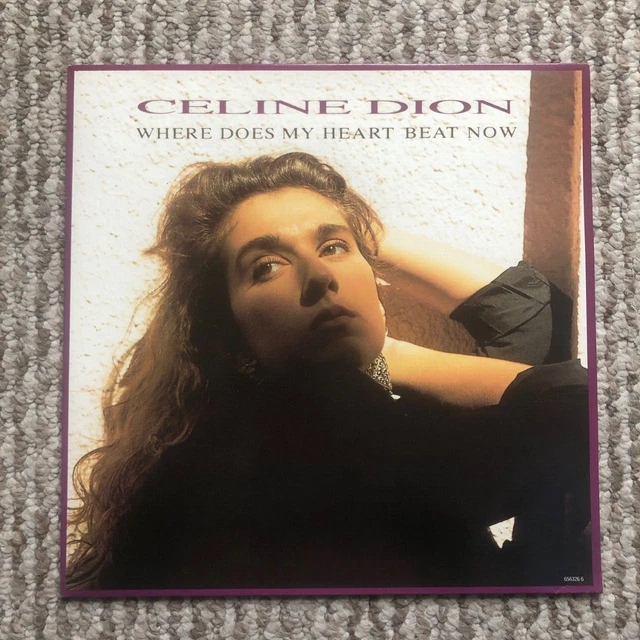 CELINE DION WHERE Does My Heart Beat Now 12" vinyl RARE OOP 6.22