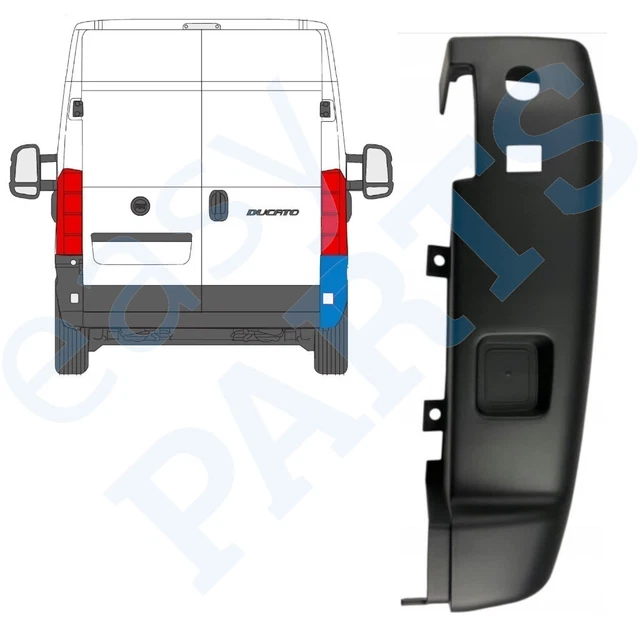 Panneau Latéral Droit Siège Conducteur Pour Fiat Ducato/Boxer/Relay 2006+ - ABS Noir - 60911359