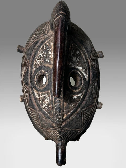 African Burkina Faso Northern Mossi Style Tribal Mask 12” Tall
