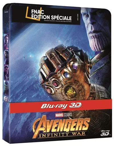 Avengers : Infinity War Edition Fnac Steelbook Blu-ray + 3D