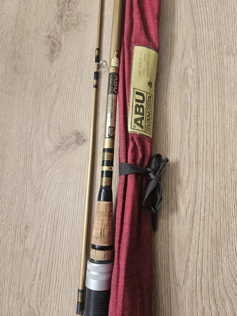 VINTAGE ABU SUECIA 352 Zoom 7' 2-Piece Fishing Rod in Original Bag