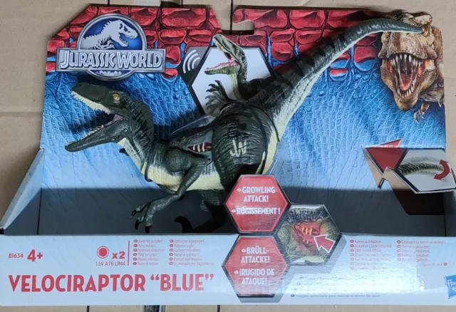 Velociraptor Blue Elettronico Jurassic World Hasbro 2015