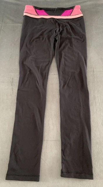 Lu Lu Zitrone Astro Hose aktive Laufhose Jogger Leggings Yoga UK8 schwarz