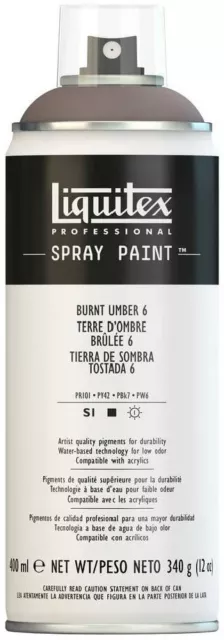 Liquitex Spray Paint 4456128 Burnt Umber 6 400 ml