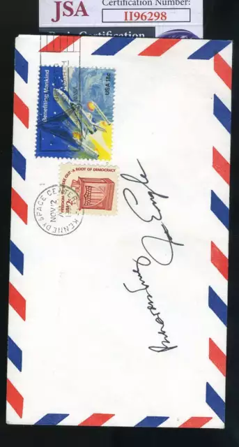 Joe Engle Richard Truly JSA  Signed Kennedy Space Canceled Envelope Autograph