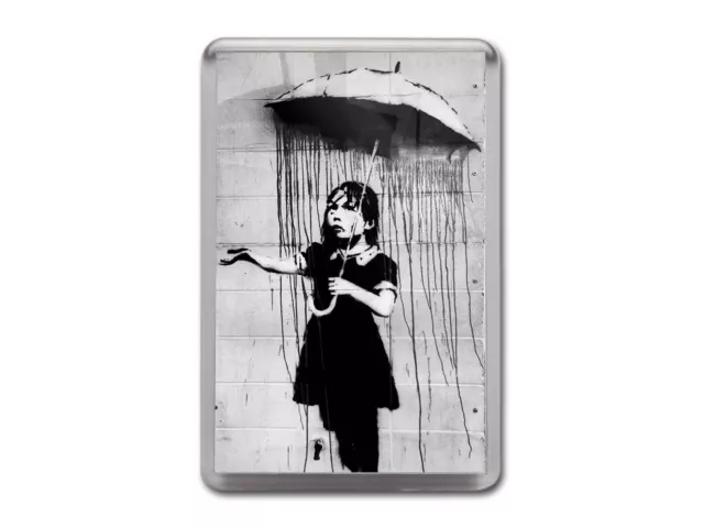 Umbrella Girl Banksy Street Graffiti Artist High Quality Fridge Magnet