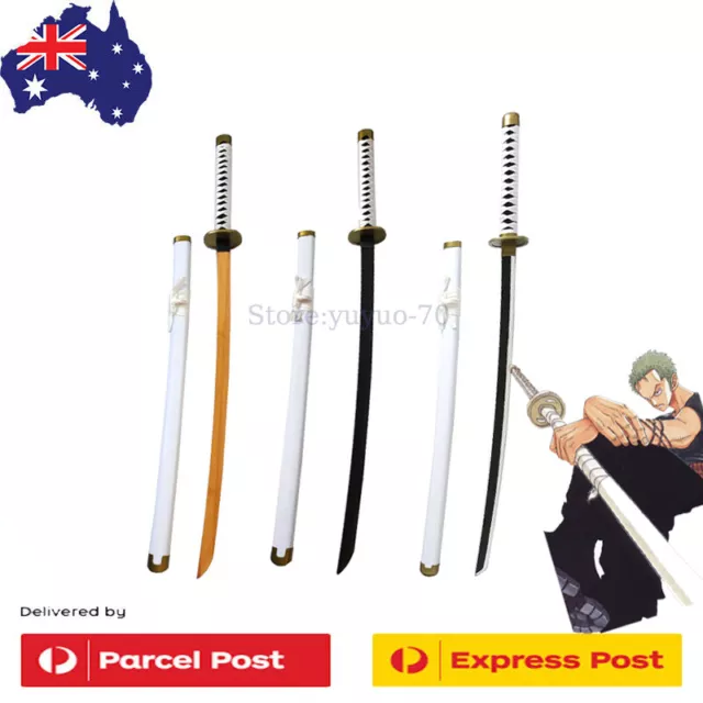 ONE PIECE Roronoa Zoro Sword 104cm Cosplay Prop Wado Ichimonji Wooden Solid Form