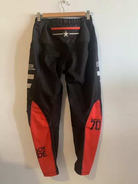 Oneal MX Element Pants Youth 28" Black Red Motorcross Motorbike Off Road 84742 3