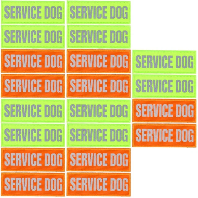 20 parches reflectantes pegajosos para perros para decoración de arnés