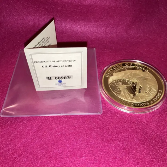 American Mint U.S. Gold Depository Fort Knox Commemorative Coin 110g 2015 COA