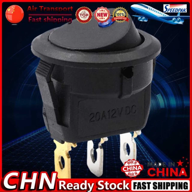 Voiture Auto 12V 3 Pins voiture Auto couvrir LED SPST bascule interrupteur contr