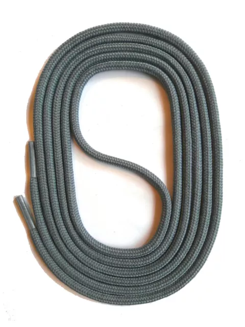 SNORS SCHNÜRSENKEL rund GRAU 60-150cm 3mm Polyester Schuhband Kordel stabil