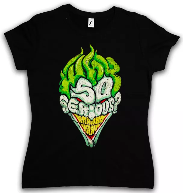 WHY SO SERIOUS GIRLIE SHIRT - Batman Gotham TV Dark Wayne Knight Joker Shirt