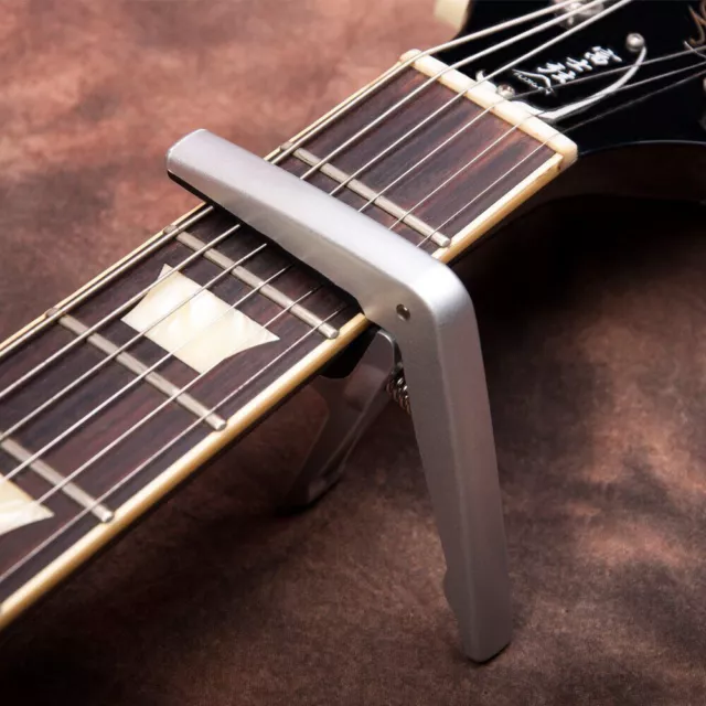 Guitar Capo Aluminum Alloy Grip Quick Change Clamp Key Acoustic Tone Adjusting