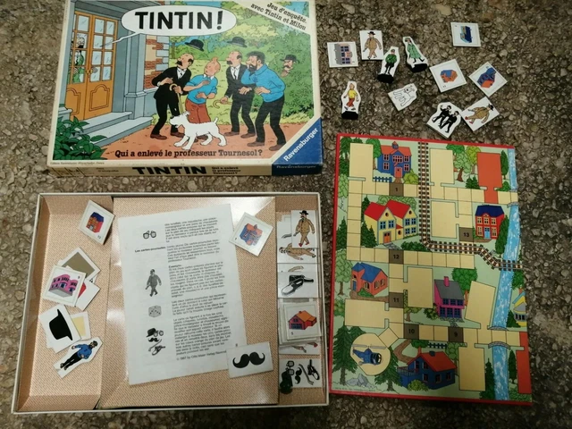 Jeu De Société Ravensburger - Qui A Enlevé Le Professeur Tournesol ? - Ancien Jeu De Logique