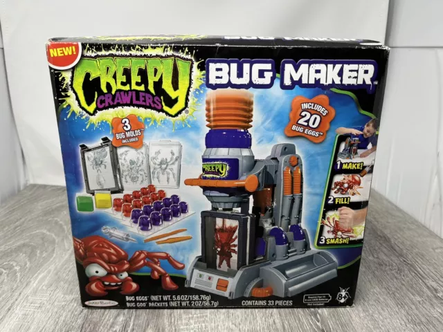 Creepy Crawlers Bug Maker - Jakks Pacific Complete Eggs Goo Molds, New, Sealed