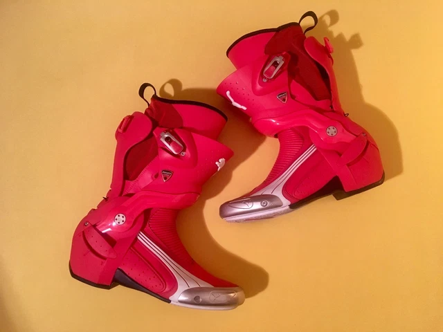 STIVALI MOTO PUMA Ducati Corse 1000 V2 scarpe rosse taglia 43 come