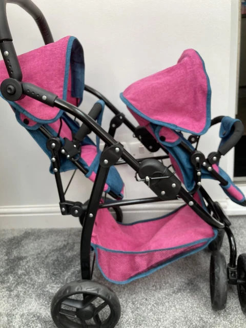 COLLECTION ONLY M26 Smyths Baby Doll Double Buggy 14.99