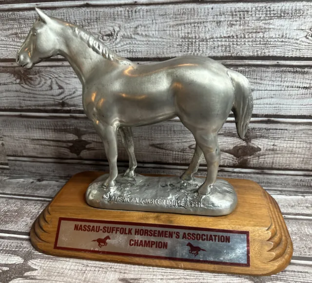 Vtg Trophy American Quarter Horse Association Nassau-Suffolk Horseman’s Champion