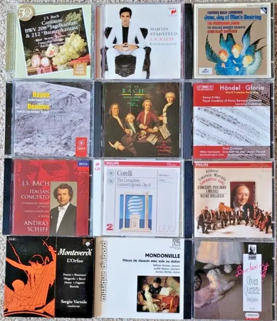 Classical Baroque  & Early Music CDs X 12 (14 Discs) Job Lot Bundle
