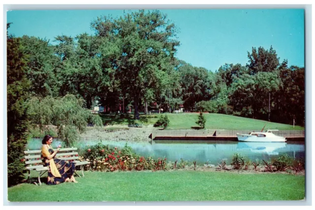 c1960's Fred Collins Memorial Park Chatham Ontario Canada Vintage Postcard