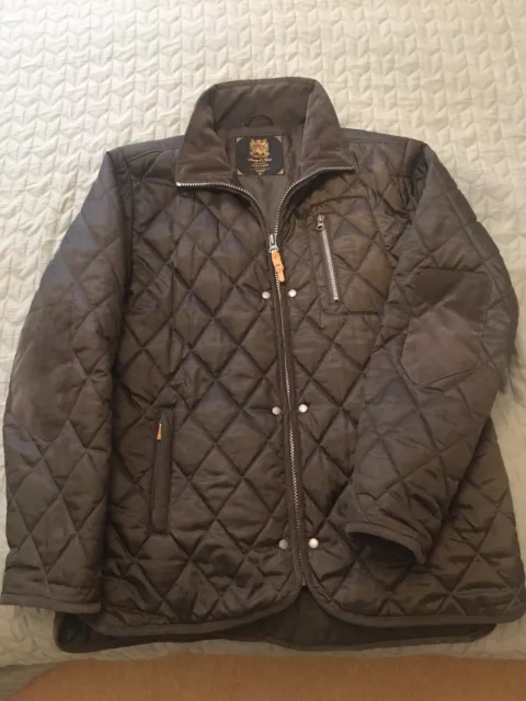 Harvey and jones store mens quilted jacket