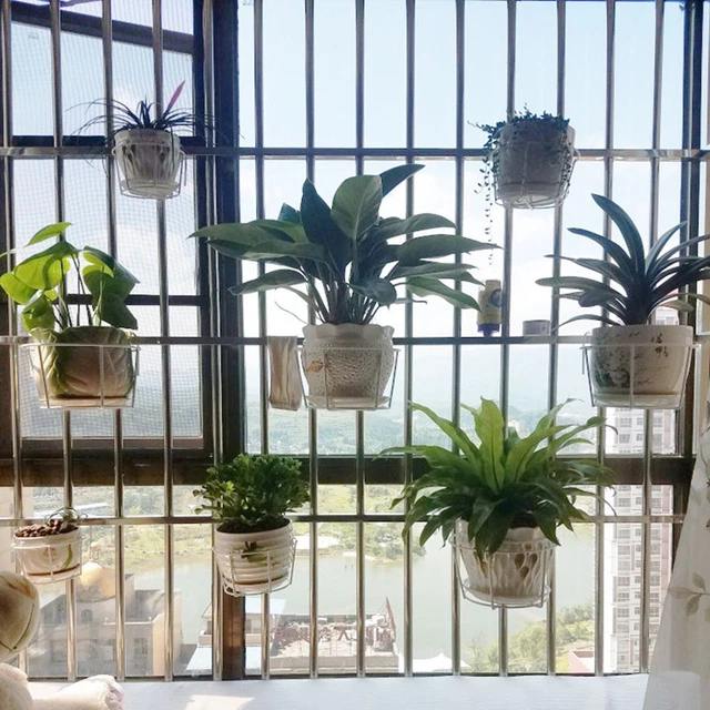 Sill de fenêtre Garde-corps Pot à fleurs suspendu, Balcon Pot de planteur, 8
