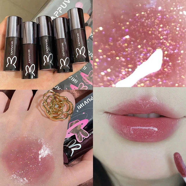Lápiz labial impermeable espejo esmaltado labial brillo labial agua maquillaje de larga duración EE. UU.