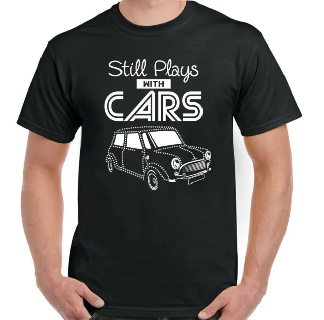 MINI T-SHIRT Still Plays with Cars Cooper Clubman Classic Enthusiast Auto Da Uomo
