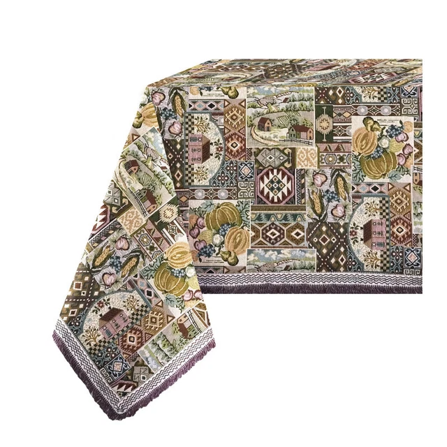 TOVAGLIA GOBELIN JACQUARD copritavolo fiori ALBA classico dis