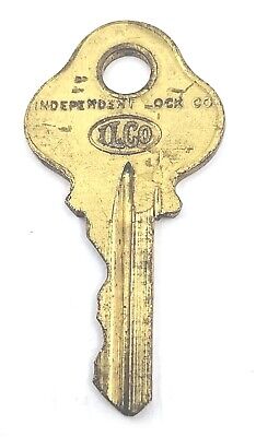"Llave vintage ILCO Independent Lock Co 1064 Fitchburg Mass Appx 1-5/8"