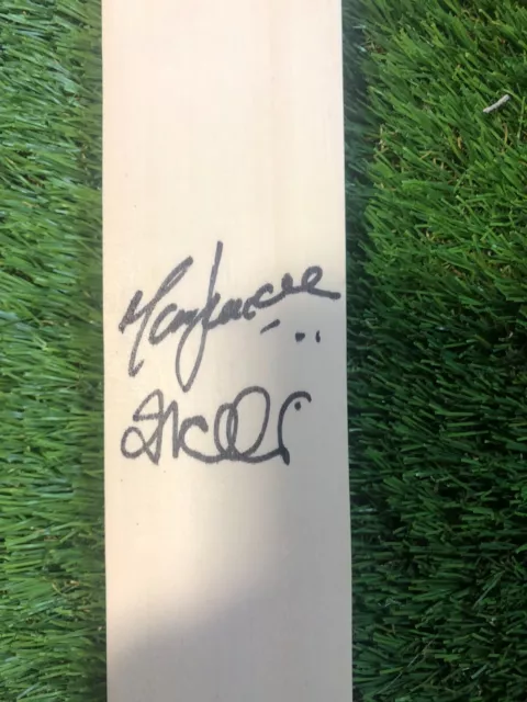 Jacques Kallis & Mark Boucher South Africa Hand Hand Signed Mini Cricket Bat 2