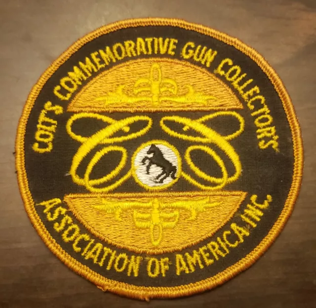 Vtg Colt Firearms 4" Patch Commemorative Gun Collector's Association of America