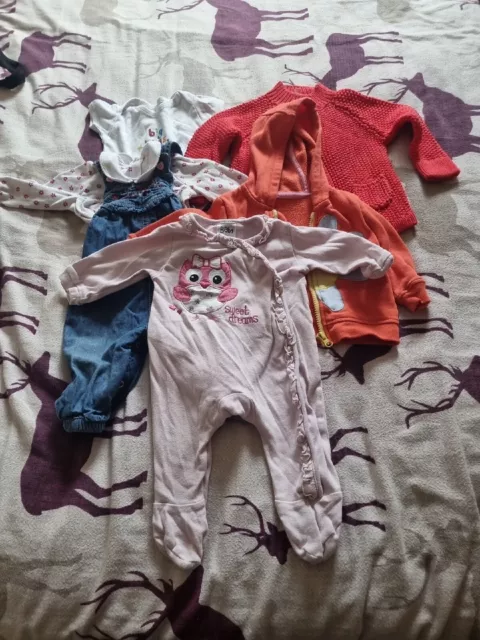 Baby girls clothes bundle 3-6 months