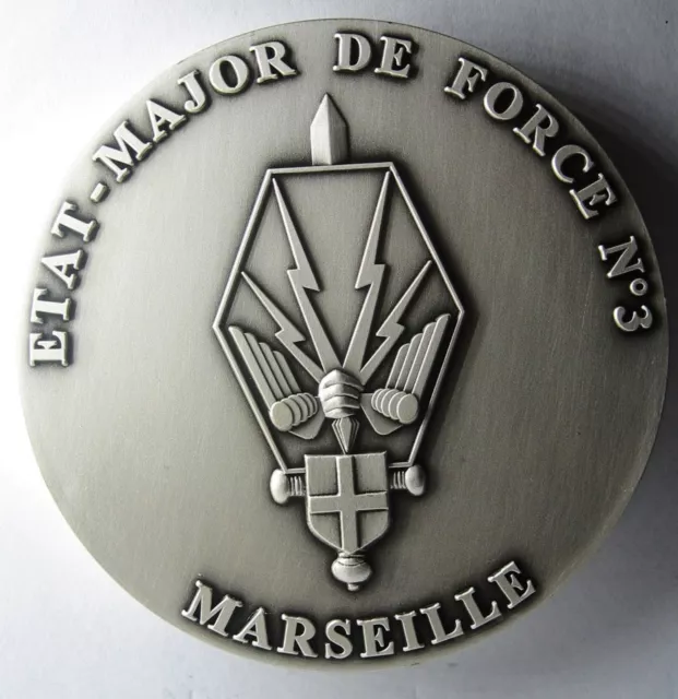 Etat-Major des Forces 3 Marseille EMF Médaille de table 70 mm